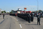 The 100 man guard marching to their position on parade